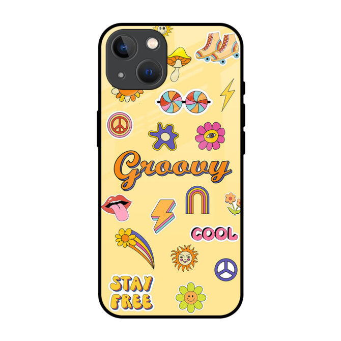 Groovy Art Metal Case for iPhone 13 Mini