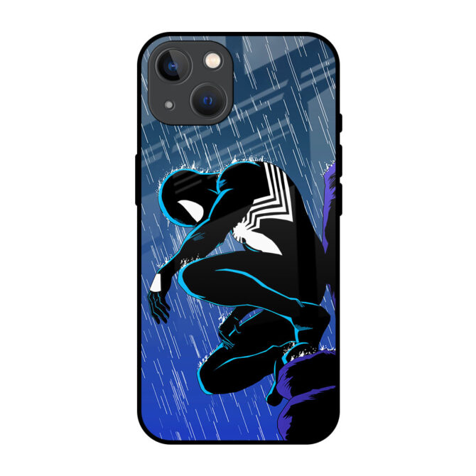 Spider In Dark Metal Case for iPhone 13 Mini