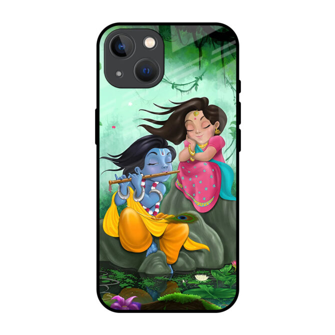 Krishna Radha Metal Case for iPhone 13 Mini