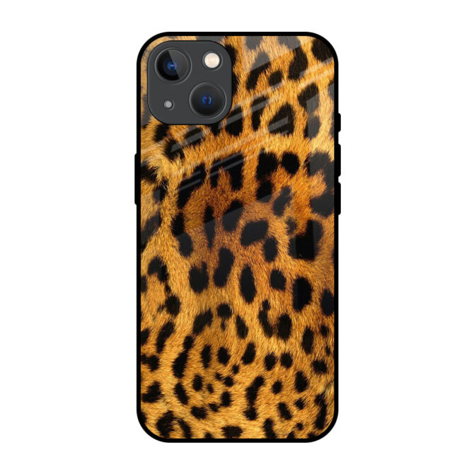 ML26 Leapord Fur Metal Case for iPhone 13 Mini