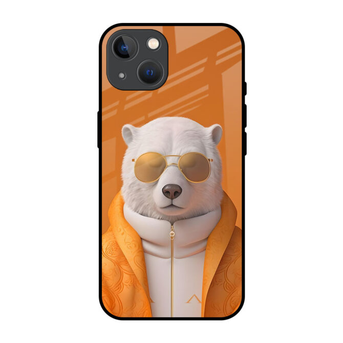 Meditating  Bear Metal Case for iPhone 13 Mini