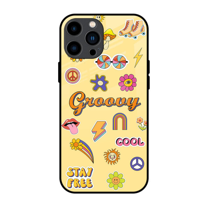 Groovy Art Metal Case for iPhone 13 Pro