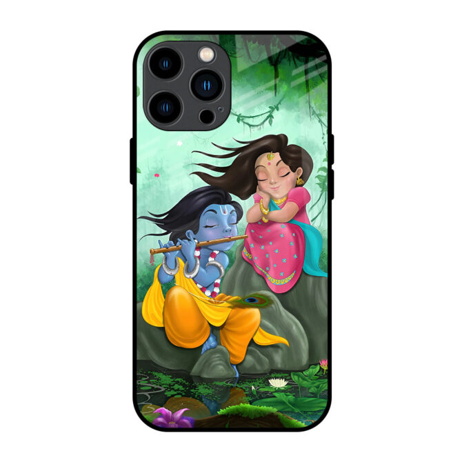 Krishna Radha Metal Case for iPhone 13 Pro