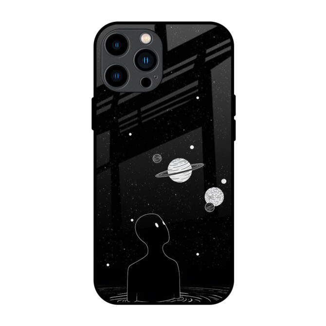 Man in Galaxy Metal Case for iPhone 13 Pro