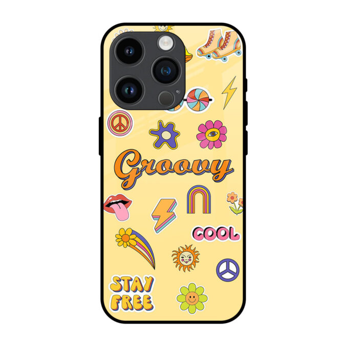 Groovy Art Metal Case for iPhone 14 Pro