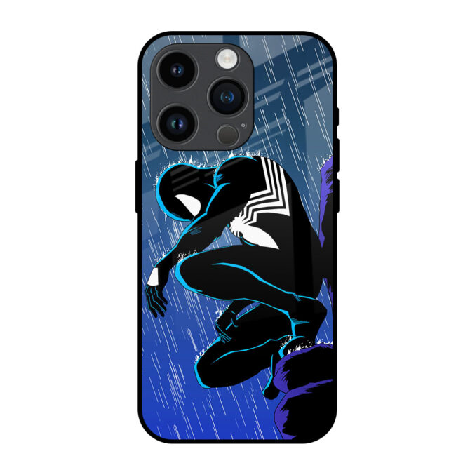 Spider In Dark Metal Case for iPhone 14 Pro