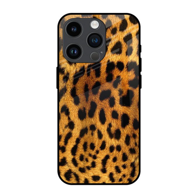 ML26 Leapord Fur Metal Case for iPhone 14 Pro