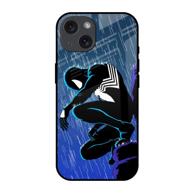 Spider In Dark Metal Case for iPhone 15