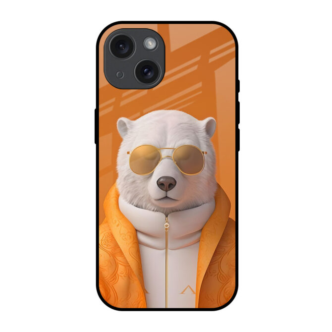 Meditating  Bear Metal Case for iPhone 15