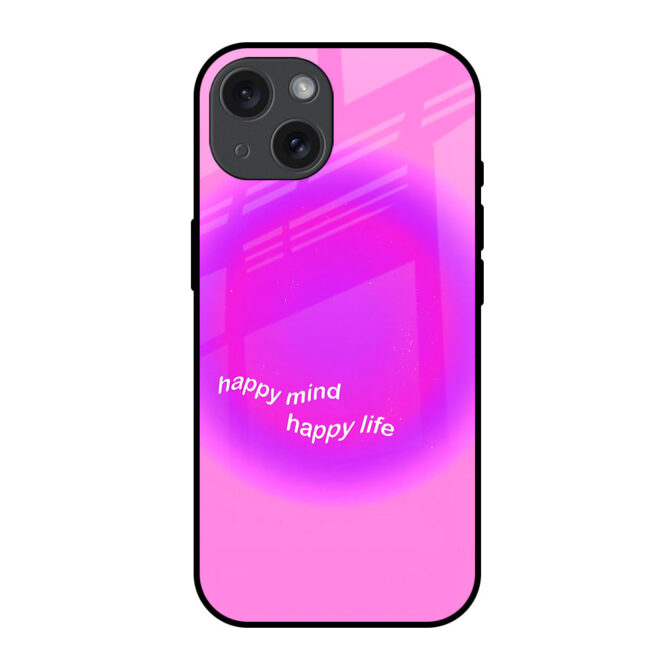 Happy Life Metal Case for iPhone 15 Plus