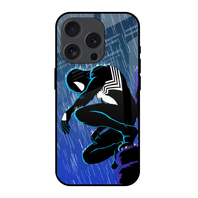 Spider In Dark Metal Case for iPhone 15 Pro