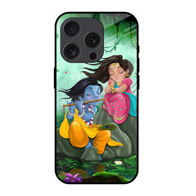 Krishna Radha Metal Case for iPhone 15 Pro