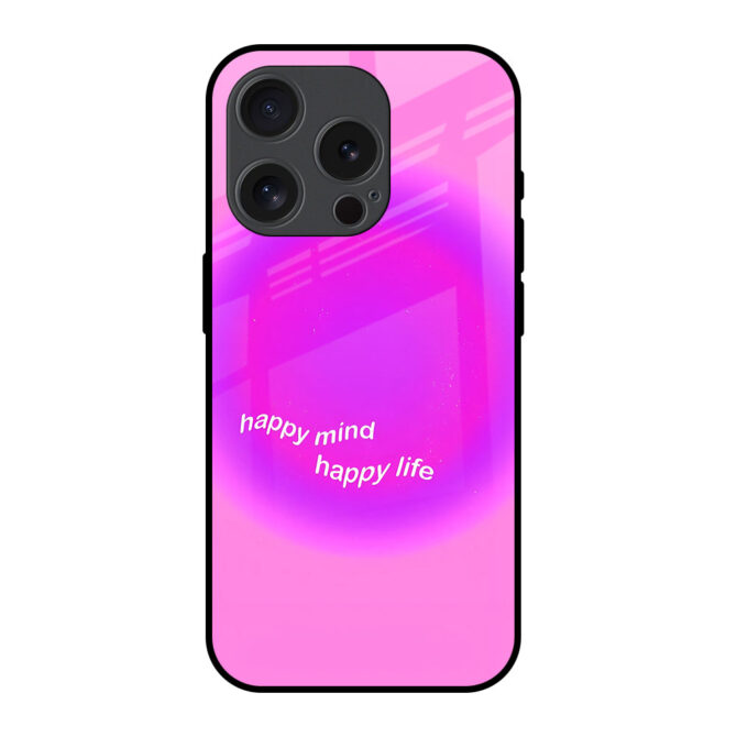 Happy Life Metal Case for iPhone 15 Pro