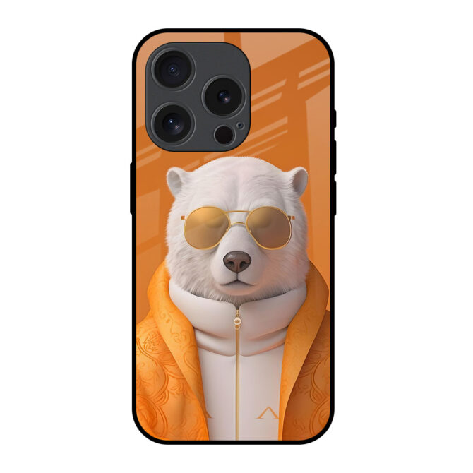 Meditating  Bear Metal Case for iPhone 15 Pro