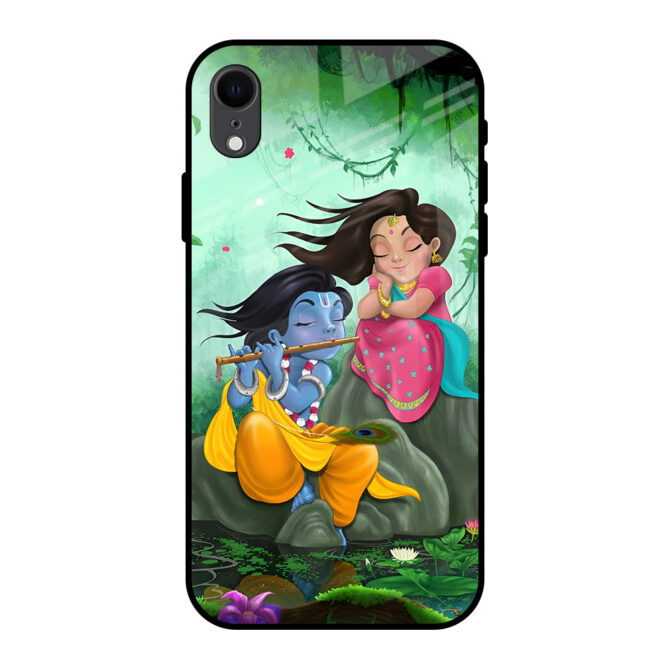 Krishna Radha Metal Case for iPhone XR