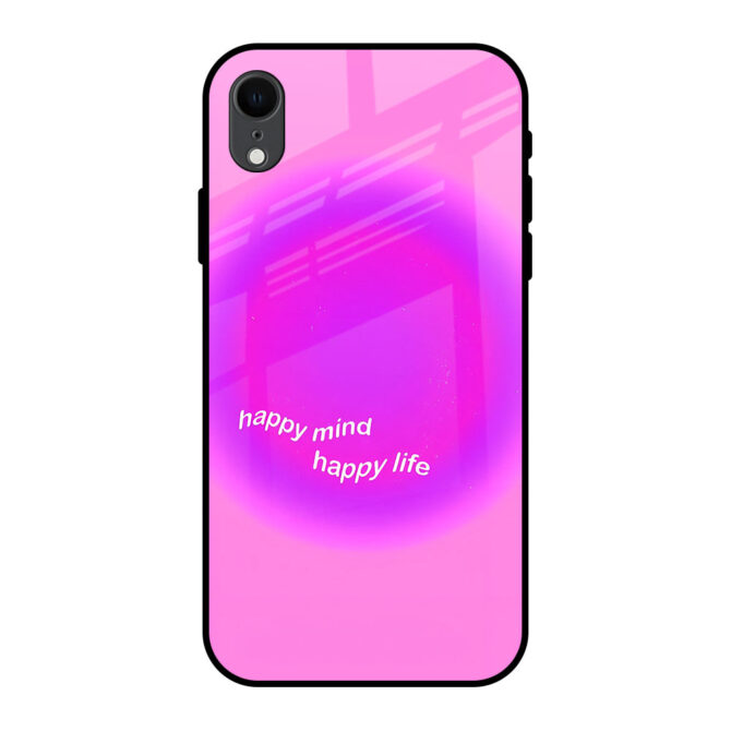 Happy Life Metal Case for iPhone XR