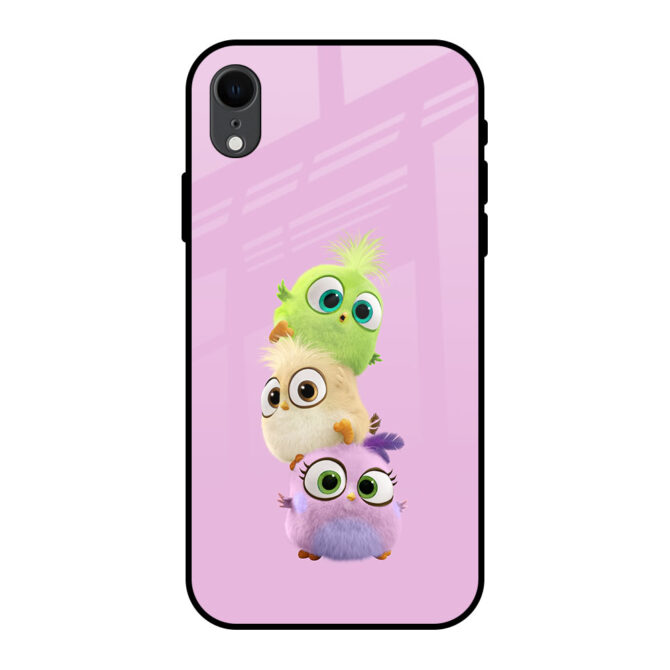 Three Cute Birds Metal Case for iPhone XR