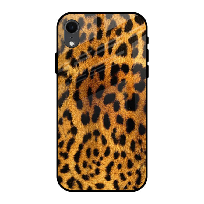 Leapord Fur Metal Case for iPhone XR