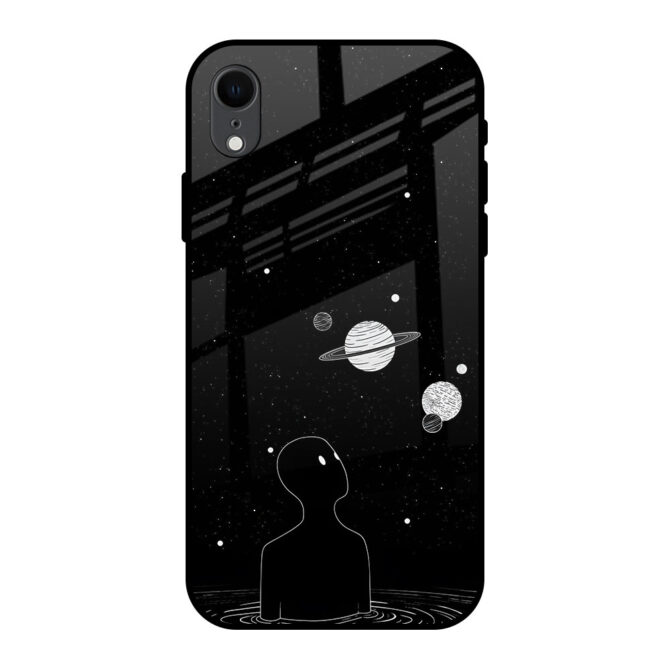 Man in Galaxy Metal Case for iPhone XR