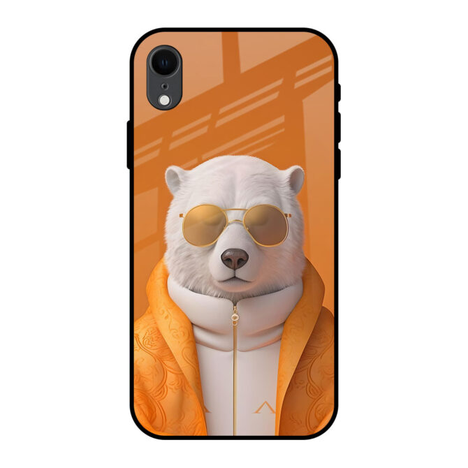 Meditating  Bear Metal Case for iPhone XR