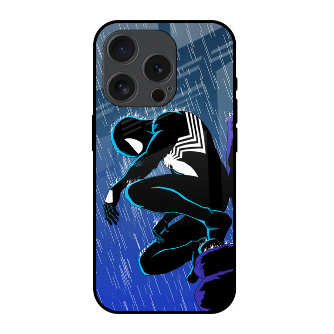 Spider In Dark Metal Case for iPhone 15 Pro Max