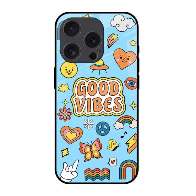 Good Vibes Metal Case for iPhone 15 Pro Max