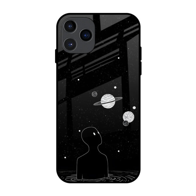 Man in Galaxy Metal Case for iPhone 11 Pro