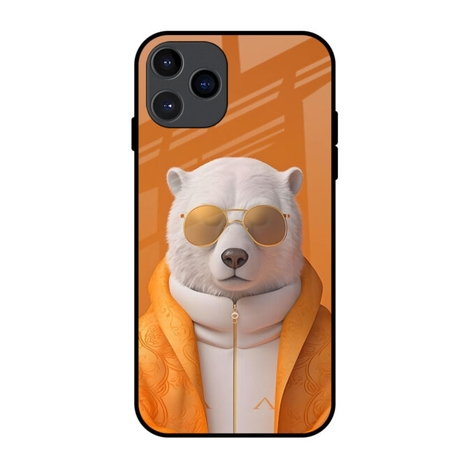 Meditating  Bear Metal Case for iPhone 11 Pro