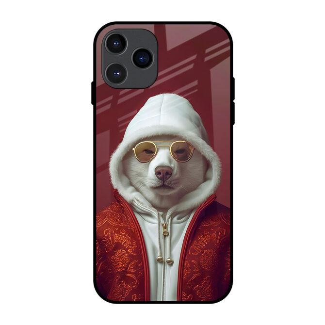 Bear with Sunglasses Metal Case for iPhone 11 Pro Max