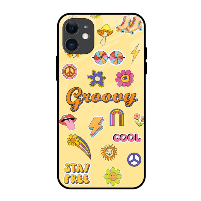 Groovy Art Metal Case for iPhone 11