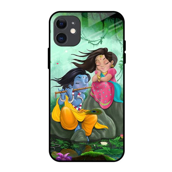 Krishna Radha Metal Case for iPhone 11