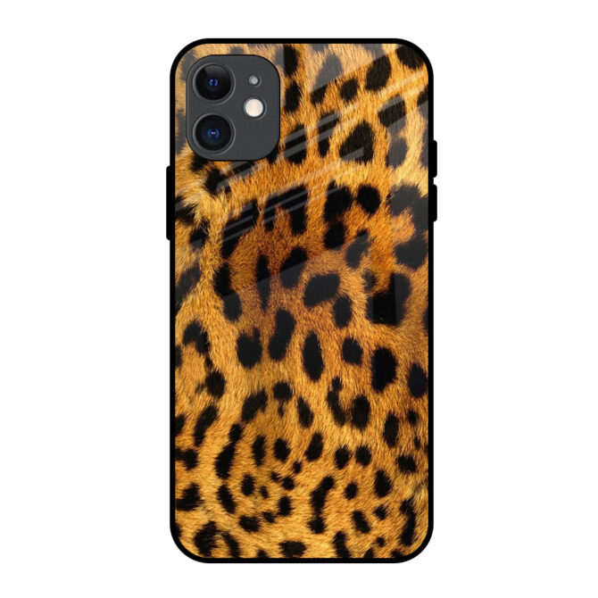 Leapord Fur Metal Case for iPhone 11