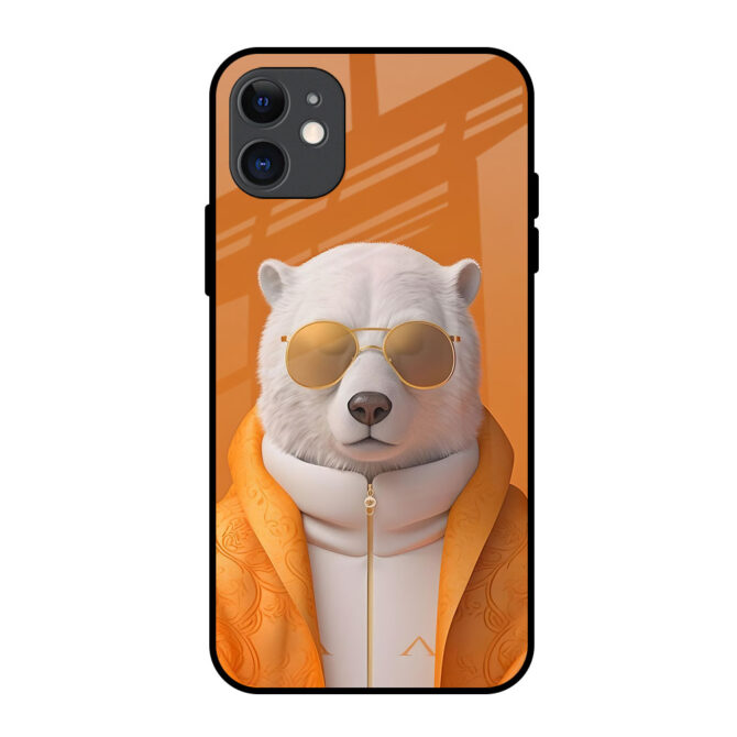 Meditating  Bear Metal Case for iPhone 11