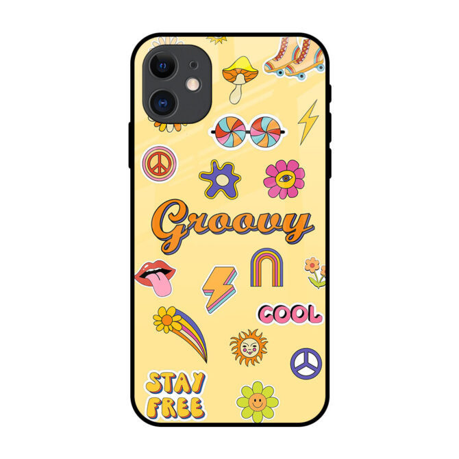 Groovy Art Metal Case for iPhone 12