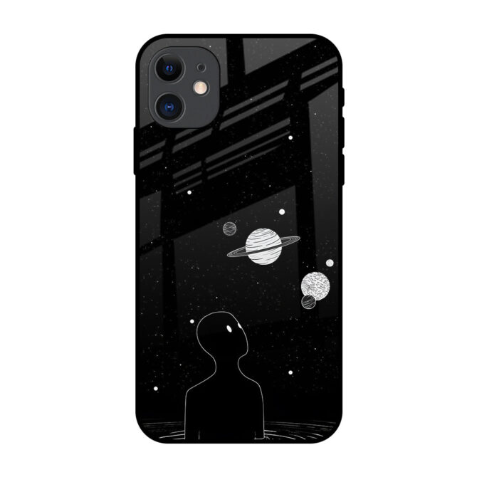 Man in Galaxy Metal Case for iPhone 12