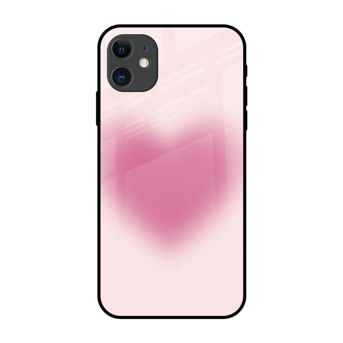 The Pink Heart Metal Case for iPhone 12 mini