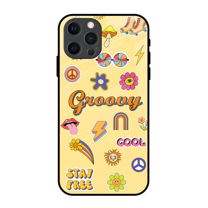 Groovy Art Metal Case for iPhone 12 Pro