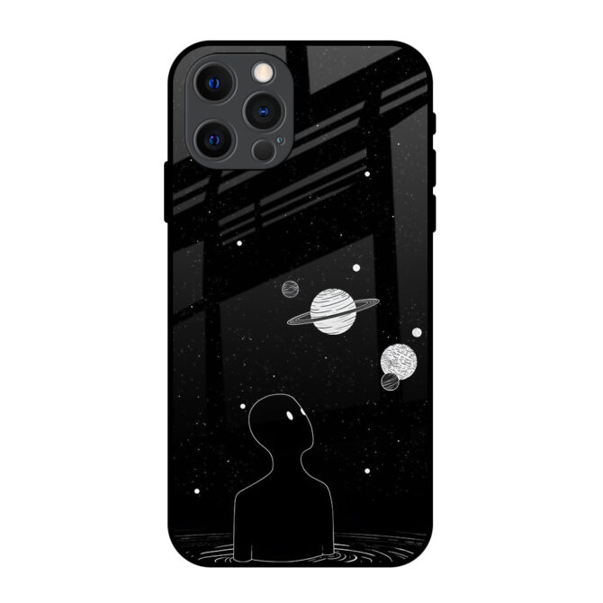 Man in Galaxy Metal Case for iPhone 12 Pro