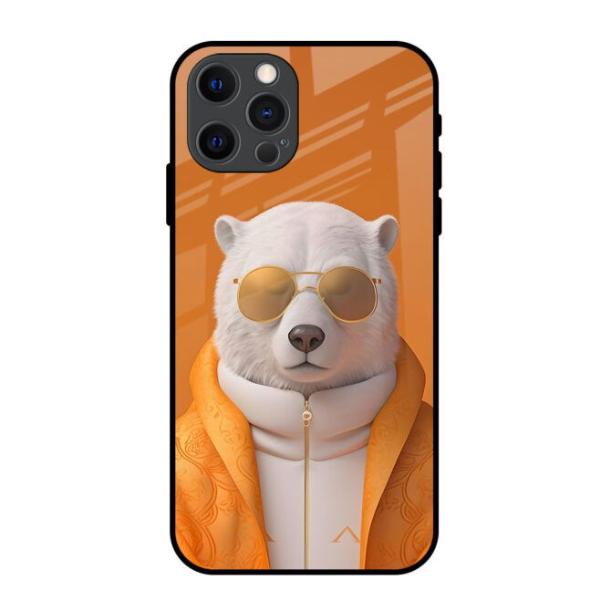 Meditating  Bear Metal Case for iPhone 12 Pro