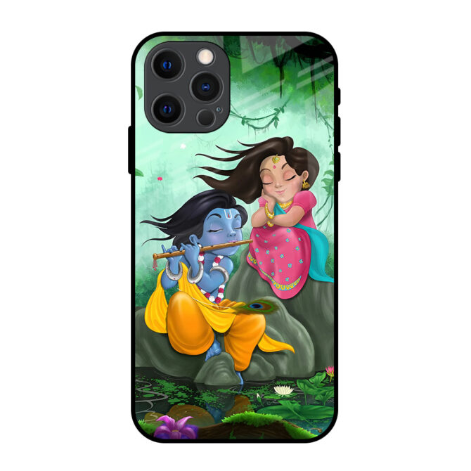 Krishna Radha Metal Case for iPhone 12 Pro Max