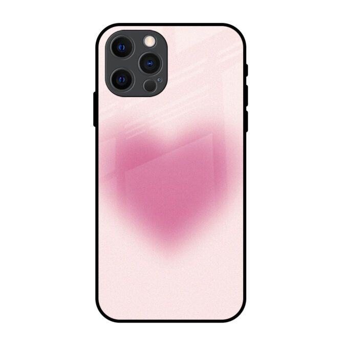 The Pink Heart Metal Case for iPhone 12 Pro Max