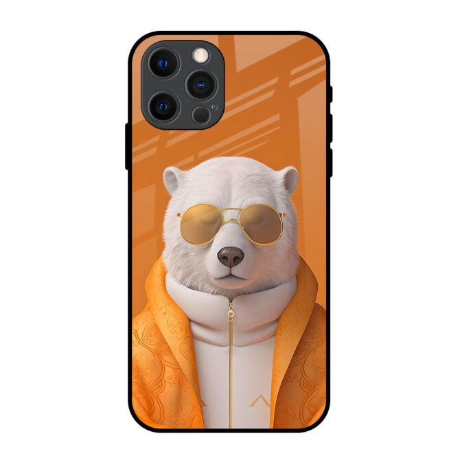 Meditating  Bear Metal Case for iPhone 12 Pro Max